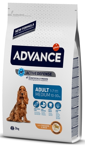 ADVANCE Hondenvoer Adult Medium Licht verteerbaar, Omega 3+6 - 3 kg