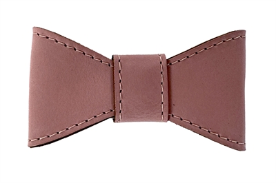 SAZZZ Vlinderstrik Hondenaccessoire Roze M – Leer 2 cm