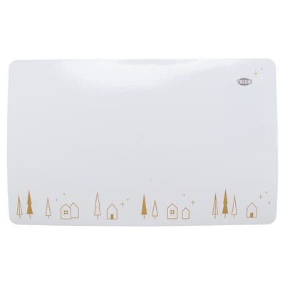 TRIXIE placemat Kerst print 44×28 cm – wit