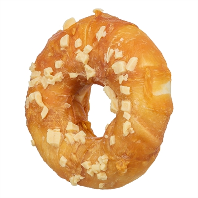 TRIXIE Kauwsnack Denta Fun Ring 10 cm kip & kaas 110 g (25 st)