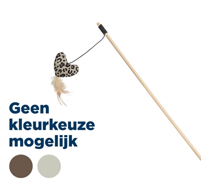 TRIXIE kattenhengel hart hout/katoen 50 cm met catnip – panterprint