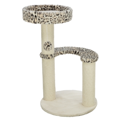 TRIXIE krabpaal Leo panterprint rond 42×42 cm – crème
