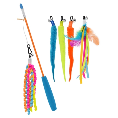 HAPPY PET kattenhengel Tabby Patch – 5 speeltjes 39×11×2,5 cm