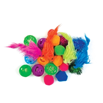 HAPPY PET kattenspeeltjes Tabby Patch Variatiepack 16,5×15×4 cm – 24 st