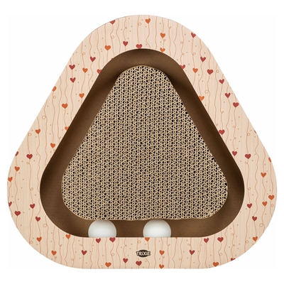 TRIXIE krabplank Valentijn met ballen 36×36×5 cm – abrikoos