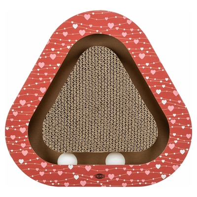 TRIXIE krabplank Valentijn met ballen 36×36 cm – rood