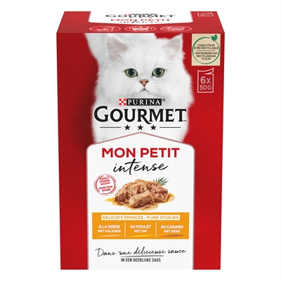 GOURMET kattenvoer Mon Petit Gevogelte 6x50 g – natvoer